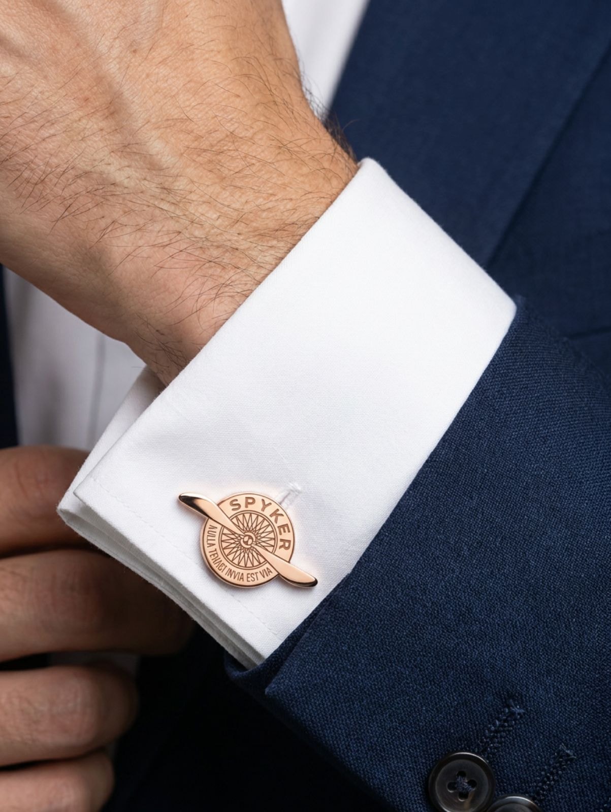 Cufflinks - rose gold